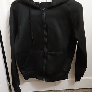 Black zip up hoodie
